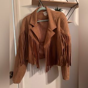 Arula brown fringe jacket